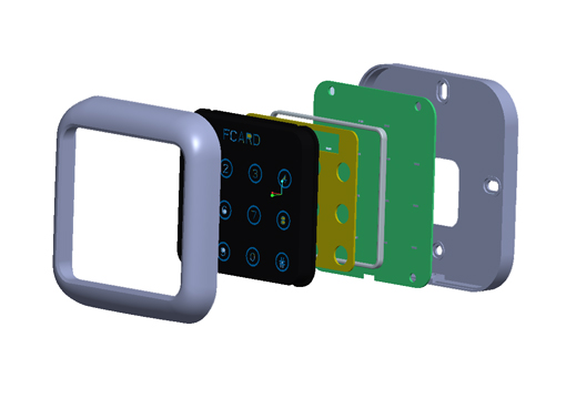 金属门禁一体机的结构