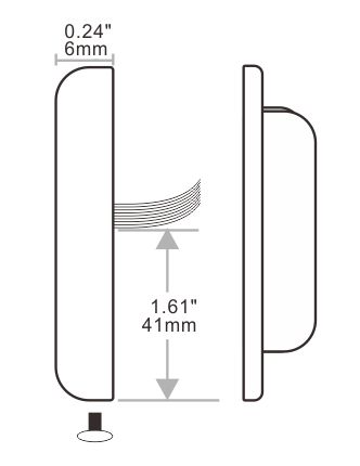 门禁读卡器的外观